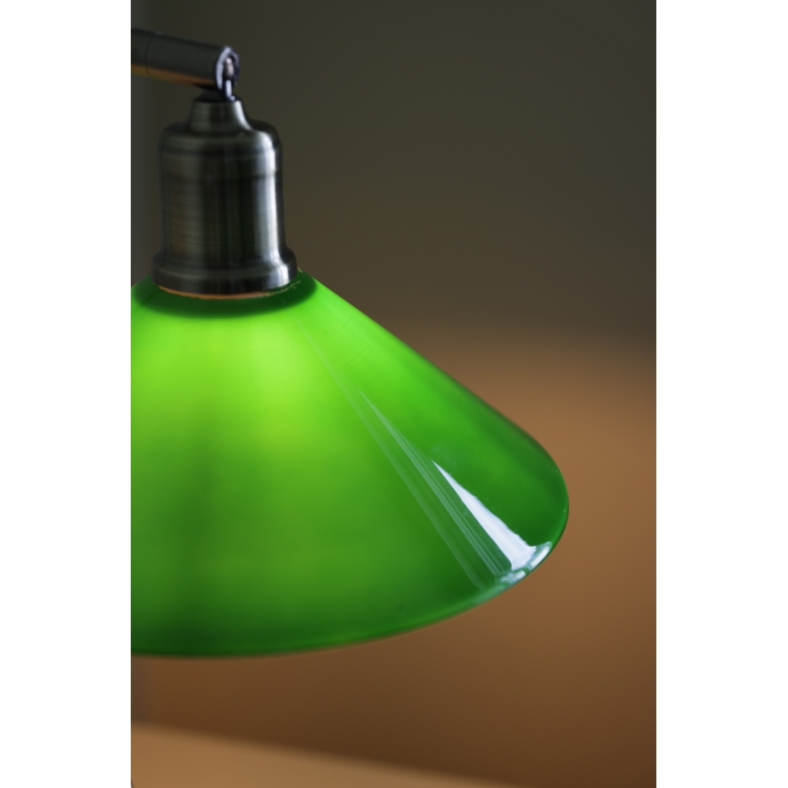 Markslöjd 108864 - Stona lampa VELA 1xE27/40W/230V mesing/zelena