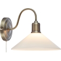Markslöjd 108865 - Zidna lampa VELA 1xE27/40W/230V mesing/bela