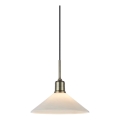 Markslöjd 108867 - Luster na sajli VELA 1xE27/40W/230V mesing/bela