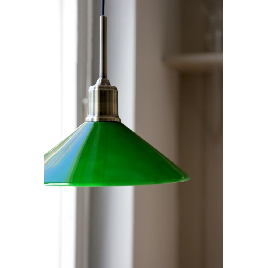 Markslöjd 108868 - Luster VELA na sajli 1xE27/40W/230V mesing/zelena