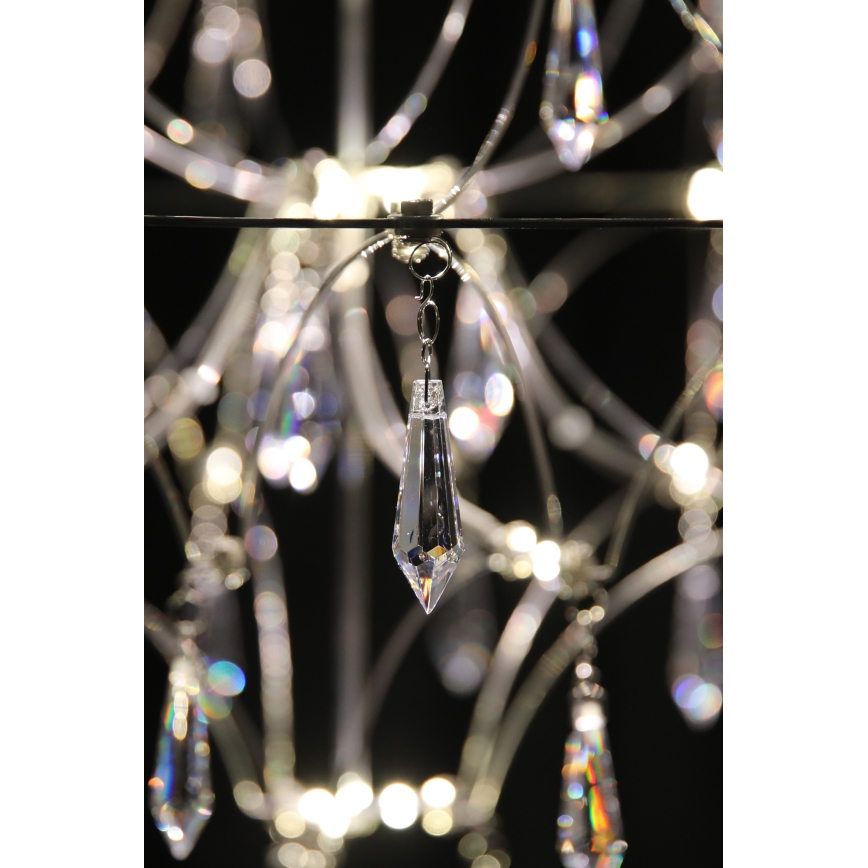Markslöjd 108869 - LED prigušiva kristalni luster na sajli EFESOS LED/14W/230V prečnik 60 cm