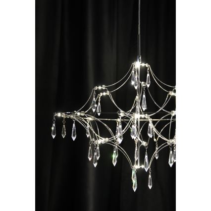 Markslöjd 108869 - LED prigušiva kristalni luster na sajli EFESOS LED/14W/230V prečnik 60 cm