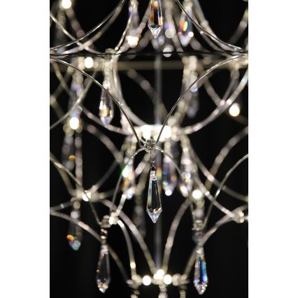 Markslöjd 108870 - EFESOS LED kristalni luster na sajli, prigušiva, LED/25W/230V, prečnika 80 cm