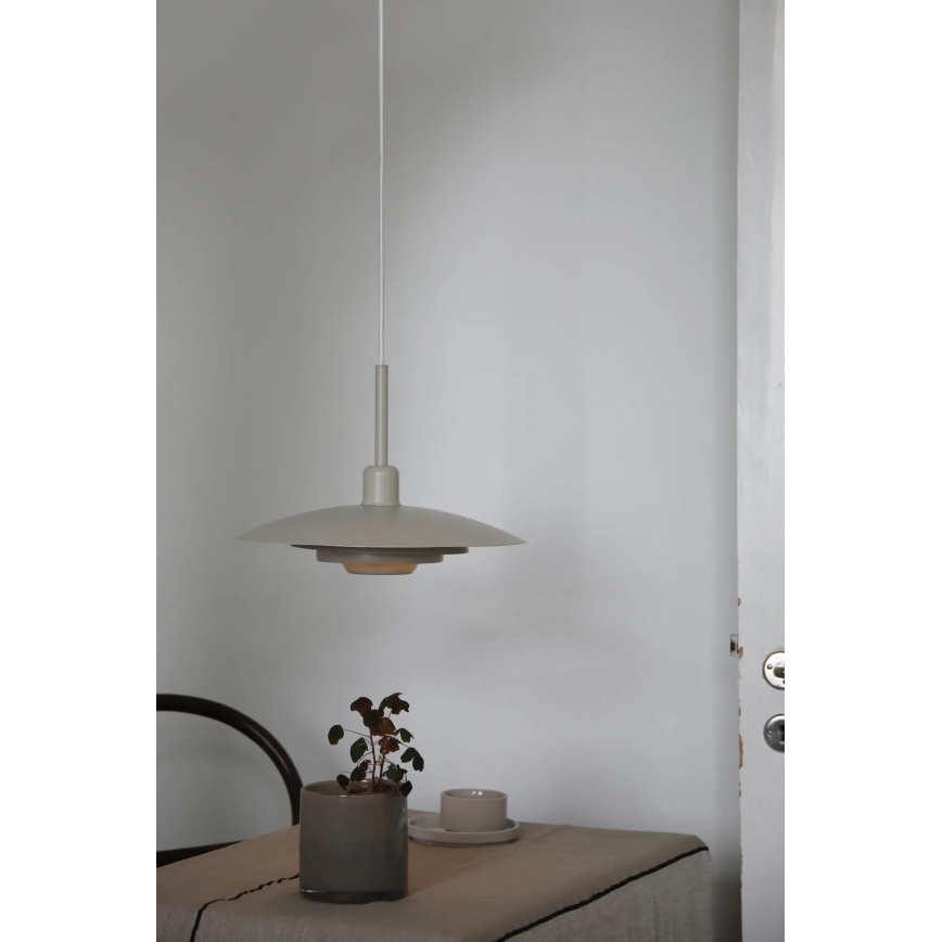 Markslöjd 108875 - Luster na sajli PINY 1xE27/60W/230V prečnik 35 cm bež