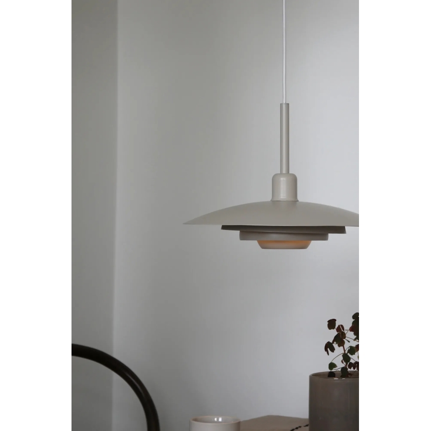 Markslöjd 108875 - Luster na sajli PINY 1xE27/60W/230V prečnik 35 cm bež
