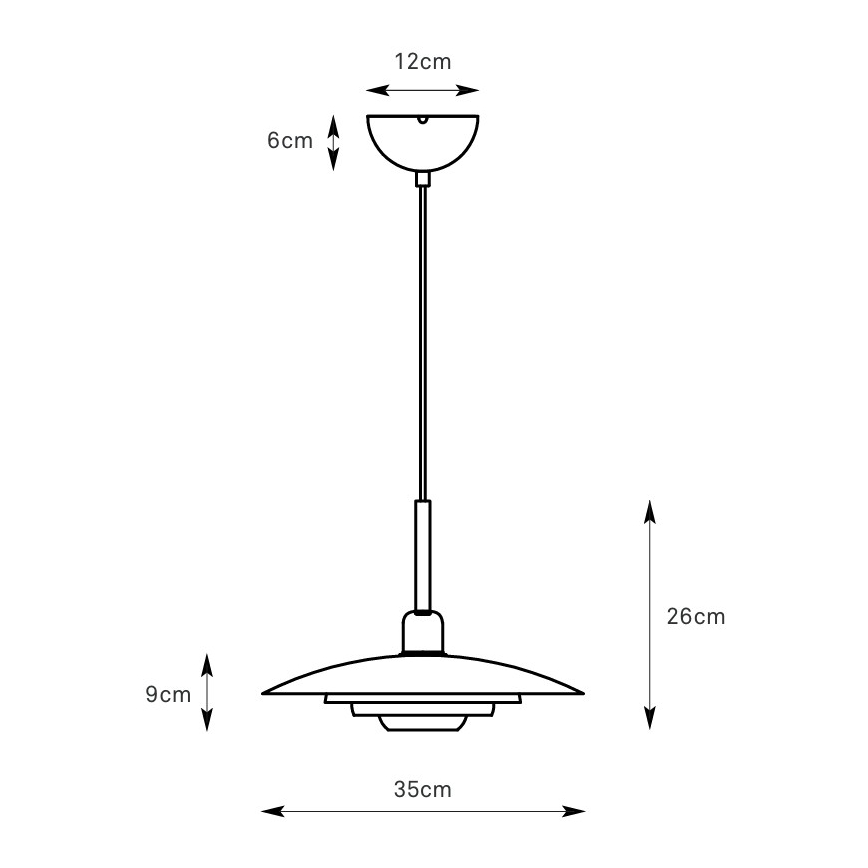 Markslöjd 108875 - Luster na sajli PINY 1xE27/60W/230V prečnik 35 cm bež