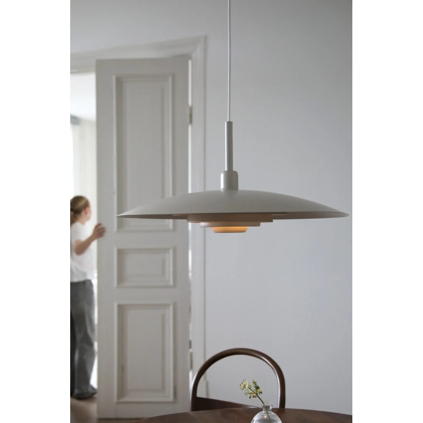 Markslöjd 108877 - Luster na sajli PINY 1xE27/60W/230V prečnik 57 cm bež