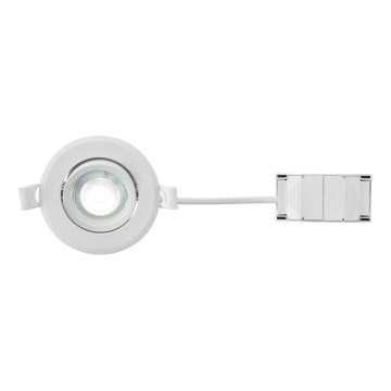 Markslöjd 108885 - LED prigušiva kupatilska ugradna plafonska svetiljka PLUTO LED/4,9W/230V CRI 90 IP44 bela
