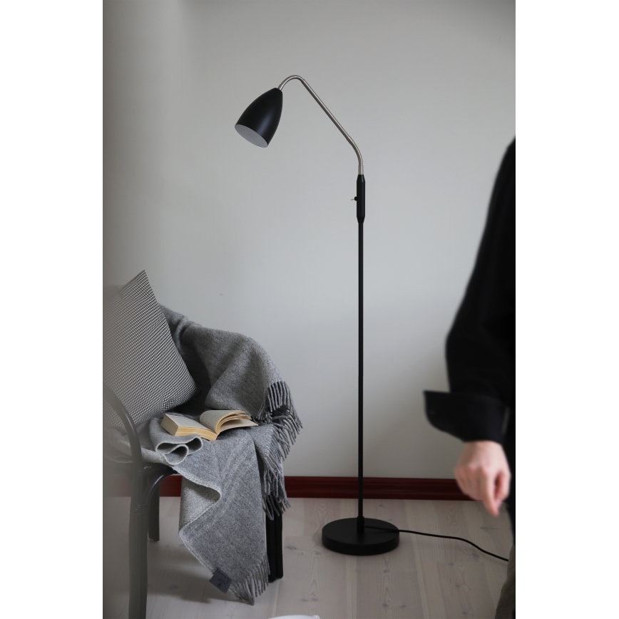Markslöjd 108886 - LED prigušiva podna lampa PATRO LED/4,9W/230V CRI 90 crna