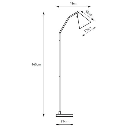 Markslöjd 108890 - LED prigušiva stojeća lampa FUNIL LED/4,9W/230V CRI 90 bež