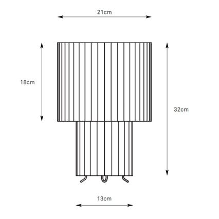 Markslöjd 108895 - Stona lampa CATIS 1xE27/60W/230V 32 cm bela