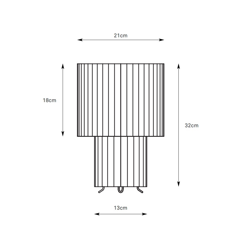 Markslöjd 108896 - Stona lampa CATIS 1xE27/60W/230V 32 cm siva