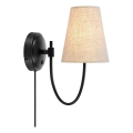Markslöjd 108907 - Zidna lampa AMAR 1xE14/40W/230V lan/crna