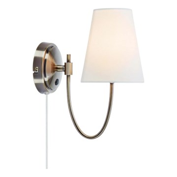 Markslöjd 108908 - Zidna lampa AMAR 1xE14/40W/230V bela/mesing