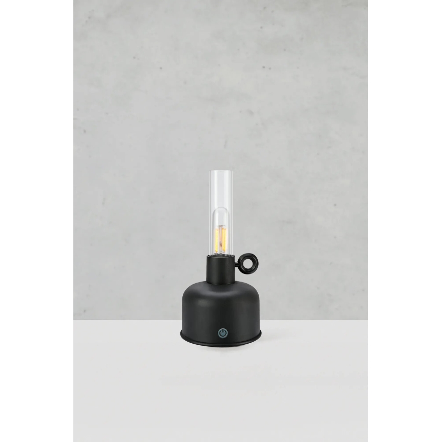 Markslöjd 108919 - LED prigušiva spoljna punjiva stona lampa ASTRID LED/2W/1200 mAh IP44 crna