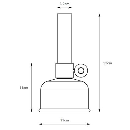 Markslöjd 108919 - LED prigušiva spoljna punjiva stona lampa ASTRID LED/2W/1200 mAh IP44 crna