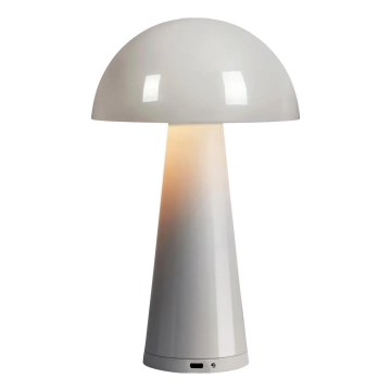 Markslöjd 108950 - LED prigušiva punjiva stolna lampa FUNGI LED/1,5W/5V 2000 mAh IP44 siva