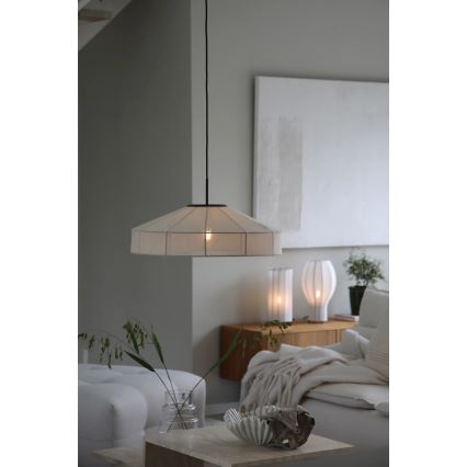 Markslöjd 108955 - Luster na sajli ALIA 1xE27/60W/230V prečnik 57 cm krem/crna