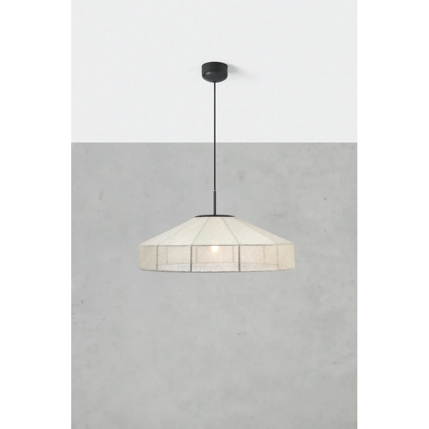 Markslöjd 108955 - Luster na sajli ALIA 1xE27/60W/230V prečnik 57 cm krem/crna
