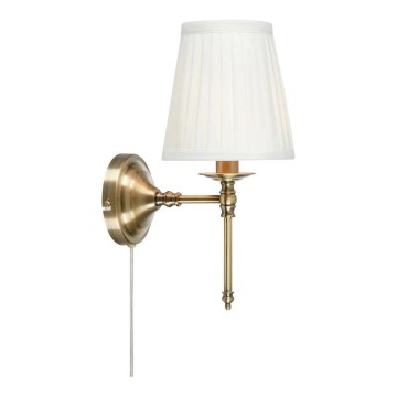 Markslöjd 108968 - Zidna lampa MANOR 1xE14/40W/230V bela/mesing