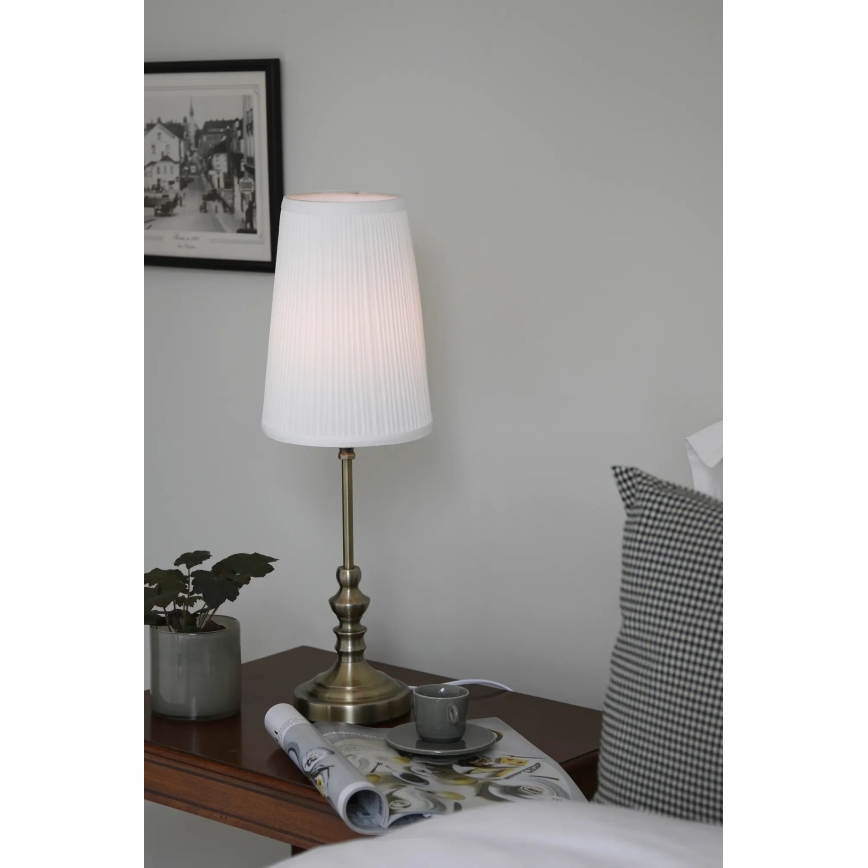 Markslöjd 108969 - Stona lampa NOBLE 1xE14/40W/230V 56 cm bela/mesing