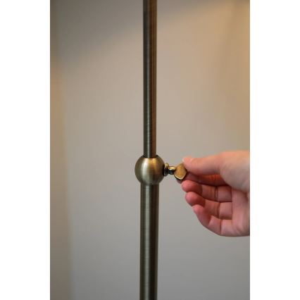 Markslöjd 108972 - Podna lampa OXFORD 1xE14/40W/230V bela/mesing
