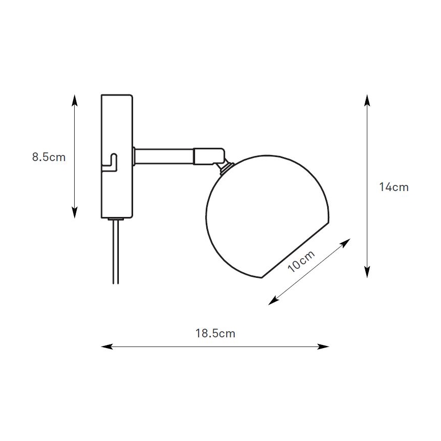 Markslöjd 108983 - Zidno spot svetlo POP 1xGU10/7W/230V sivo