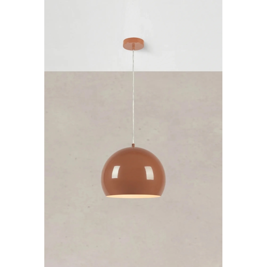 Markslöjd 108987 - Luster na sajli POP 1xE27/40W/230V Ø 28 cm braon