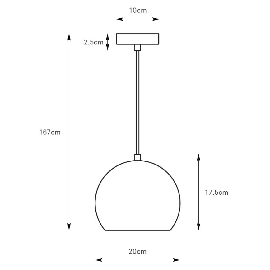 Markslöjd 108990 - Visilica na sajli POP 1xGU10/7W/230V prečnik 20 cm braon