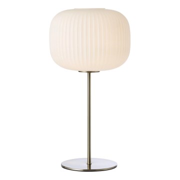 Markslöjd 109007 - Stona lampa SOBER 1xE27/40W/230V bela/matni hrom