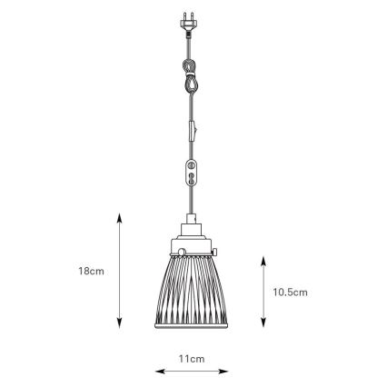 Markslöjd 109009 - Luster na sajli BELLIS 1xE14/40W/230V mat hrom