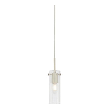 Markslöjd 109013 - Luster na sajli TIBIA 1xE14/40W/230V transparentno/mesing