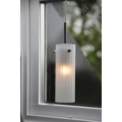 Markslöjd 109014 - Luster na sajli TIBIA 1xE14/40W/230V mesing