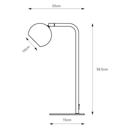 Markslöjd 109032 - Stona lampa POP 1xGU10/7W/230V siva