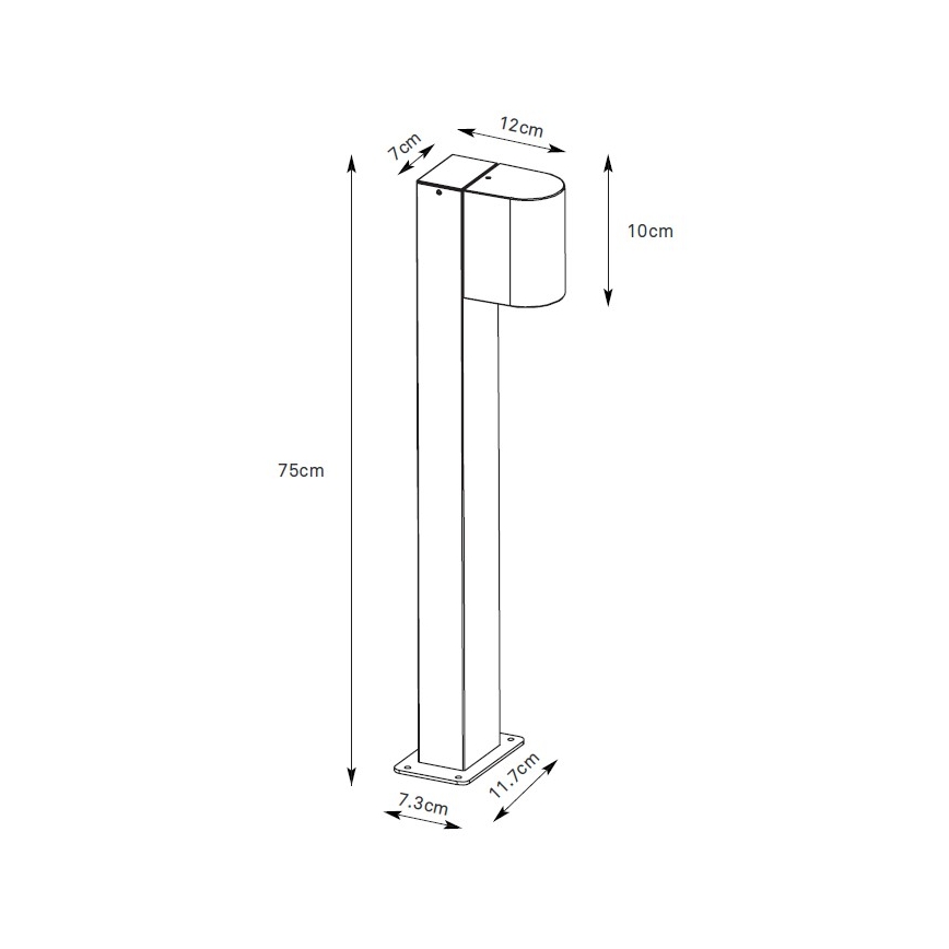 Markslöjd 109114 - LED prigušiva spoljašnja lampa ALOR LED/4,9W/230V IP65 braon