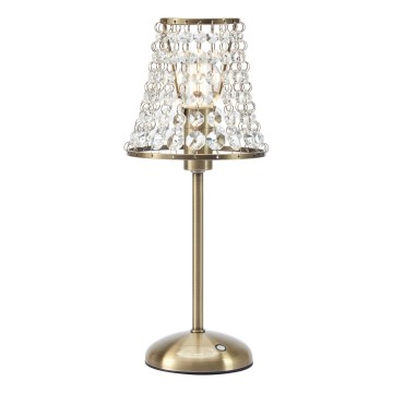 Markslöjd 109125 - LED prigušiva punjiva dodirna stona lampa LIORA 1xE14/2W/2000 mAh mesing