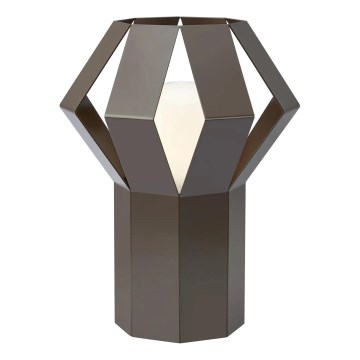 Markslöjd 109148 - Stona lampa OCTA 1xE27/60W/230V braon