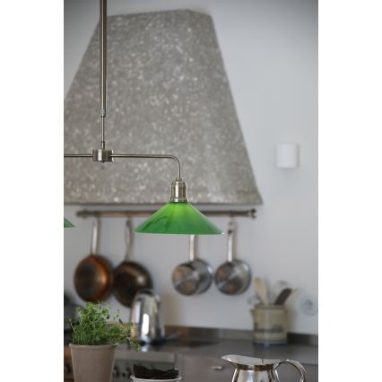 Markslöjd 109161 - Luster na šipci VELA 2xE27/60W/230V zelena/mesing