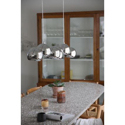 Markslöjd 109168 - Luster na sajli CUPOLO 7xE14/40W/230V sjajni hrom