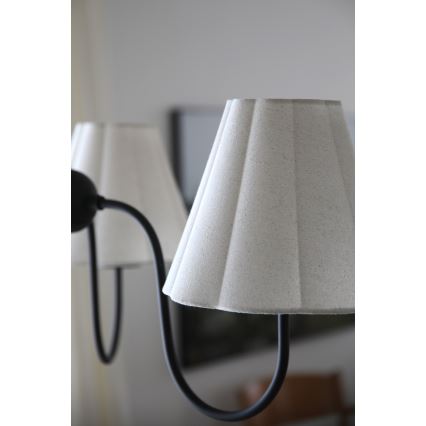 Markslöjd 109172 - Luster na sajli VEYA 3xE14/40W/230V, prečnik 90 cm, lan/crna
