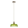 Markslöjd 109177 - Luster na sajli KURAGE 1xE27/40W/230V mesing/zadimljeno zelena