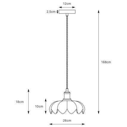 Markslöjd 109178 - Luster na sajli KURAGE 1xE27/40W/230V mesing/dimno roza