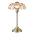 Markslöjd 109180 - Stona lampa KURAGE 1xE27/60W/230V mesing/zadimljeno bež