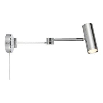 Markslöjd 109182 - LED prigušiva zidna lampica ARLO LED/4,9W/230V sjajni hrom
