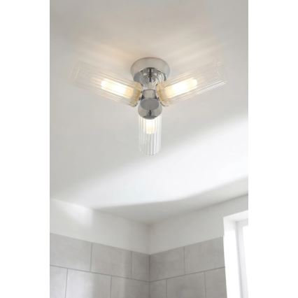 Markslöjd 109237 - Plafonski luster za kupatilo RIMINI 3xG9/20W/230V IP44 sjajni hrom