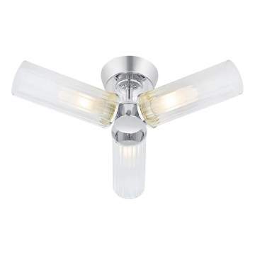 Markslöjd 109237 - Plafonski luster za kupatilo RIMINI 3xG9/20W/230V IP44 sjajni hrom
