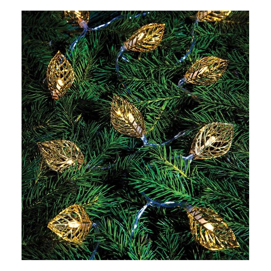 Markslöjd 703859 - LED dekorativni lanac LEAF LED/3xAA 1,85m topla bela