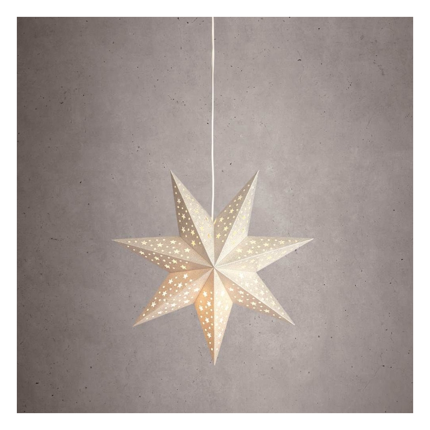 Markslöjd 704416 - Božićna dekoracija SOLVALLA 1xE14/25W/230V, srebrna, 45 cm