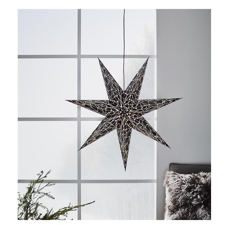 Markslöjd 704877 - Božićna dekoracija KARLA 1xE14/25W/230V crna 75 cm