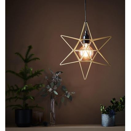 Markslöjd 705298 - Božićna dekoracija CONTOUR 1xE27/40W/230V zlatna